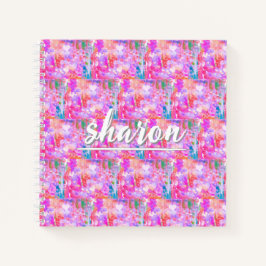 Pinkalicious Abstract Design Spiral Notebook Notizblock