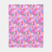 Pinkalicious Abstracts Design Fleecedecke (Vorderseite)
