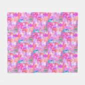 Pinkalicious Abstracts Design Fleecedecke (Vorderseite (Horizontal))