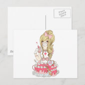 Pinkarol for Drop Dead Cute Postkarte (Vorne/Hinten)