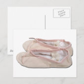 PinkBalletSlippers022111 Postkarte (Vorne/Hinten)