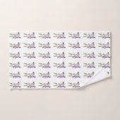 Pinkbells Fabric Pattern. Badhandtuch Set (Handtuch)