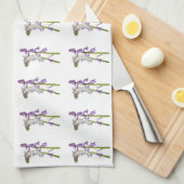 Pinkbells Fabric Pattern. Geschirrtuch (Viertel Falte)