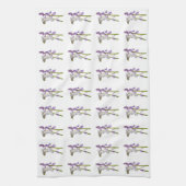 Pinkbells Fabric Pattern. Geschirrtuch (Vertikal)