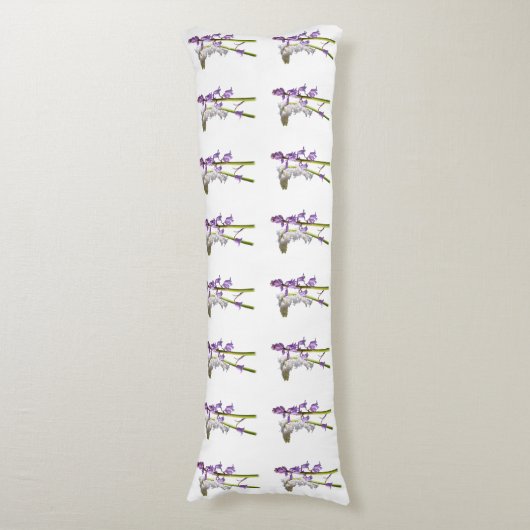 Pinkbells Fabric Pattern. Seitenschläferkissen (Vorderseite Vertikal)