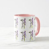 Pinkbells Fabric Pattern. Tasse (VorderseiteRechts)