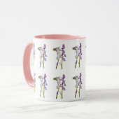 Pinkbells Fabric Pattern. Tasse (Vorderseite Links)