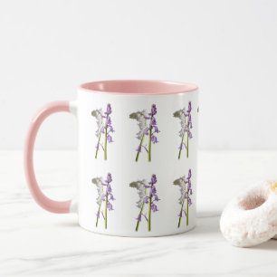 Pinkbells Fabric Pattern. Tasse