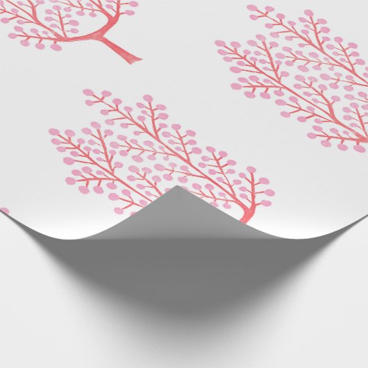 Pinkberry Tree Geschenkpapier (Ecke)