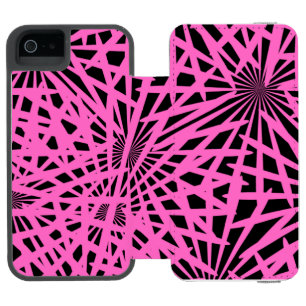 pinkblackanista floral incipio watson™ iPhone 5 geldbörsen hülle