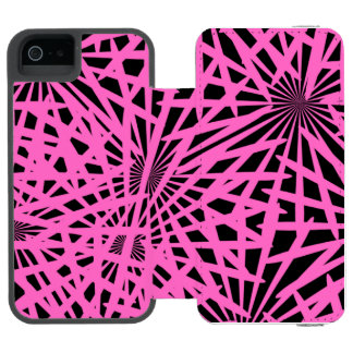 pinkblackanista floral incipio watson™ iPhone 5 geldbörsen hülle
