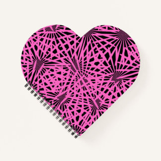 pinkblackanista floral notizblock