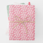 Pinke Abstrakte Wasserfarben Pinselstriche Geschenkpapier Set (Beispiel)