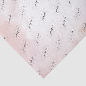 Pinke Aquarellwash Custom Business Logo Tab Seidenpapier (Ausschnitt)