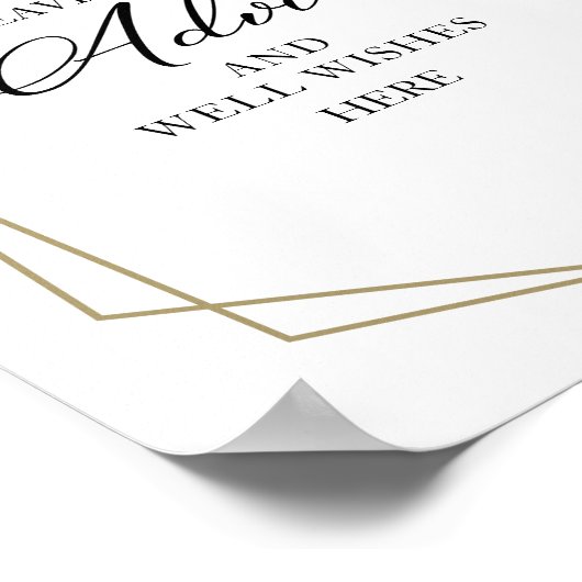 Pinke Blume geometrische Ratschläge und Wünsche Ze Poster (Ecke)