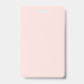 Pinke Blumen Ausweis (Rückseite)