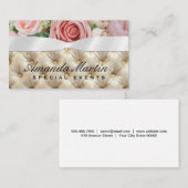 Pinke Blumen | Band | gepflegt Visitenkarte (Vorne/Hinten)