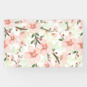 Pinke Blumen Banner (Horizontal)