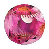 Pinke Blumen Baseball (Vorderseite)