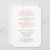 Pinke Blumen. Blütenblume Junggeselinnen-Abschied Einladung (Vorderseite)