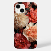 Pinke Blumen Case-Mate iPhone Hülle (Rückseite)