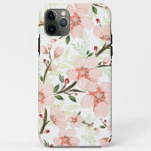 Pinke Blumen Case-Mate iPhone Hülle (Rückseite)