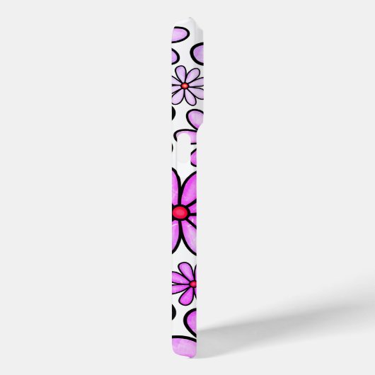 Pinke Blumen Case-Mate iPhone Hülle (Rückseite / Rechts)