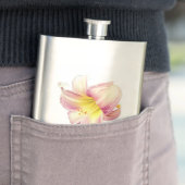 Pinke Blumen Flachmann (Beispiel)