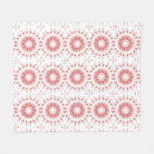 PINKE BLUMEN FLEECEDECKE (Vorderseite (Horizontal))