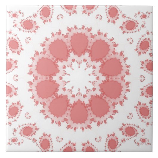 PINKE BLUMEN FLIESE (Vorderseite)