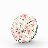Pinke Blumen Fotoblock (Links)