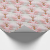 Pinke Blumen Geschenkpapier (Ecke)