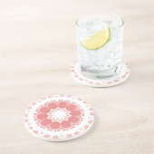 PINKE BLUMEN GETRÄNKEUNTERSETZER (Seite)