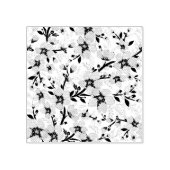 Pinke Blumen Gummistempel (Prägung)