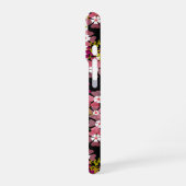 Pinke Blumen iPhone Hülle (Linke Seite)