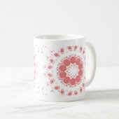 PINKE BLUMEN KAFFEETASSE (VorderseiteRechts)