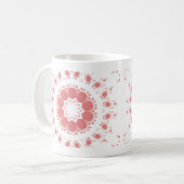 PINKE BLUMEN KAFFEETASSE (Vorderseite Links)