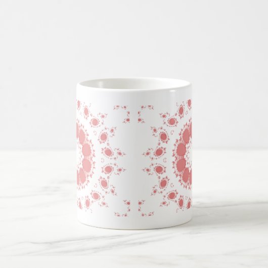 PINKE BLUMEN KAFFEETASSE (Mittel)