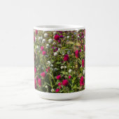 Pinke Blumen Kaffeetasse (Mittel)