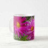 Pinke Blumen Kaffeetasse (Vorderseite Links)