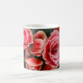 Pinke Blumen Kaffeetasse (Mittel)