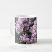 Pinke Blumen Kaffeetasse (Vorderseite Links)