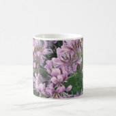 Pinke Blumen Kaffeetasse (Mittel)