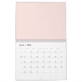 Pinke Blumen Kalender (Mär 2026)