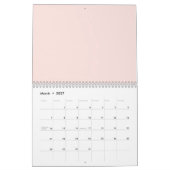 Pinke Blumen Kalender (Mär 2027)