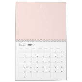Pinke Blumen Kalender (Jan 2027)