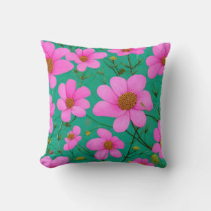 Pinke Blumen Kissen
