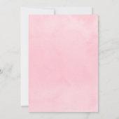 pinke blumen | Konfirmation Einladung (Rückseite)