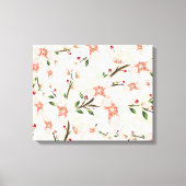 Pinke Blumen Leinwanddruck (Vorderseite)