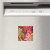 Pinke Blumen Magnet (In Situ (Geschirrspüler))